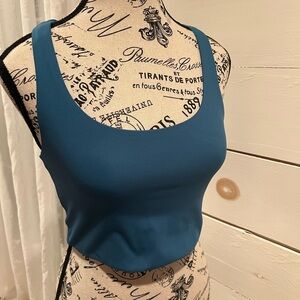 Girlfriend Collective Teal sports bra, size small, Racerback, EUC, compression